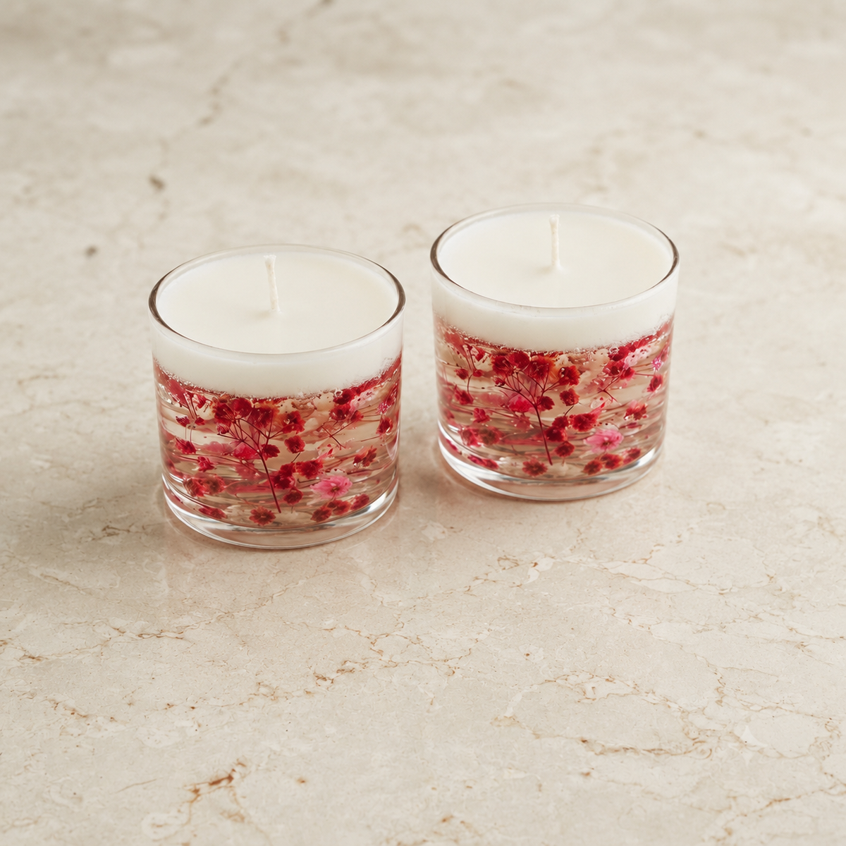 Crimson Candles Pack of 2 - Pack of 2 Hero Shot White Background