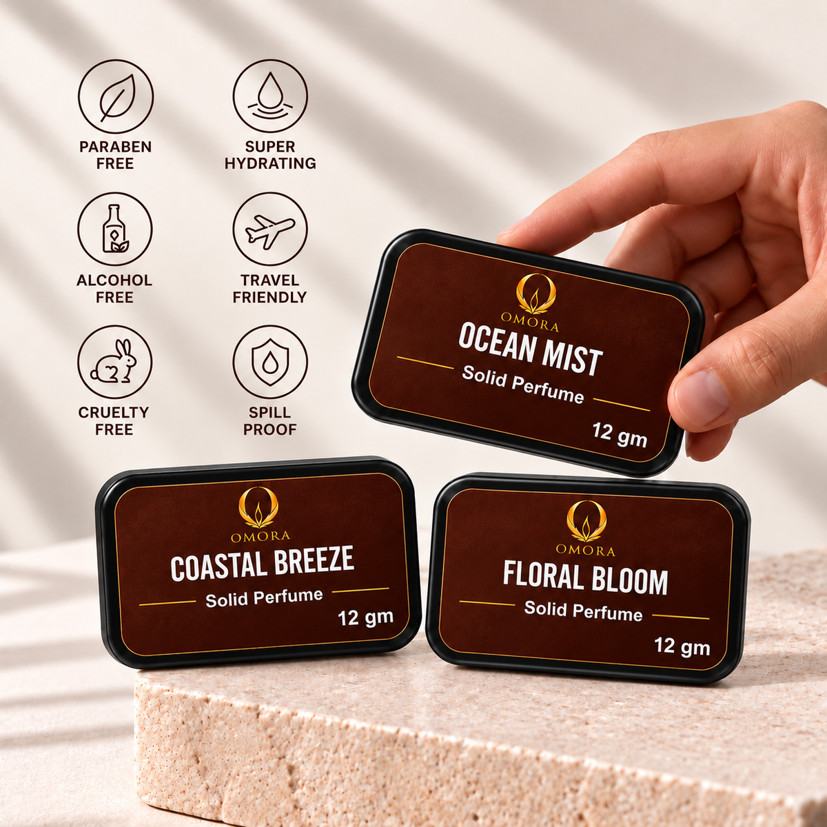 Combo for solid perfume Fresh Collection pack of 3