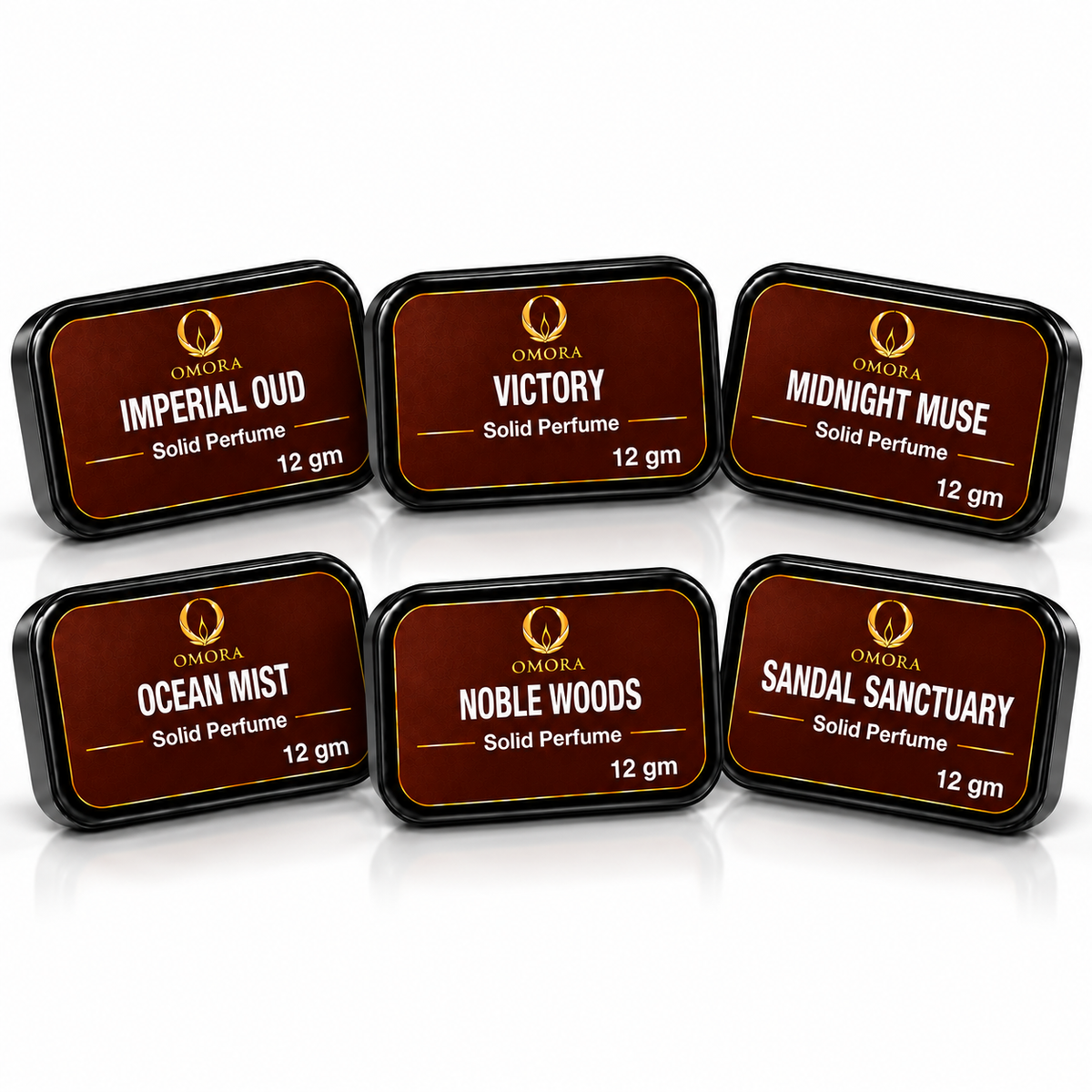 Omora Solid Perfume Discovery Set of 6 | Rakhi Gift Offer – B3G3 Free