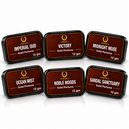 Omora Solid Perfume Discovery Set of 6 | Rakhi Gift Offer – B3G3 Free