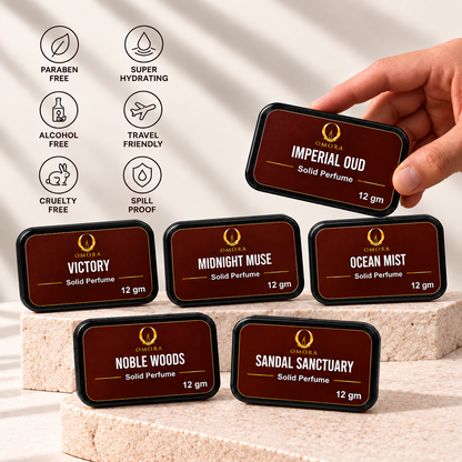 Omora Solid Perfume Discovery Set of 6 | Rakhi Gift Offer – B3G3 Free