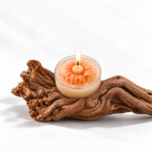 White and pink tea light candle (combo of 4)