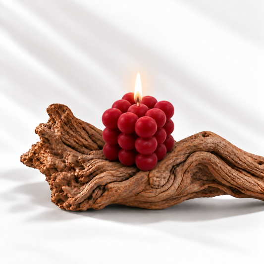 Red Bubble candle (pack of 2)