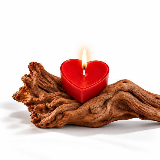 Red Heart Tealight (combo of 4)
