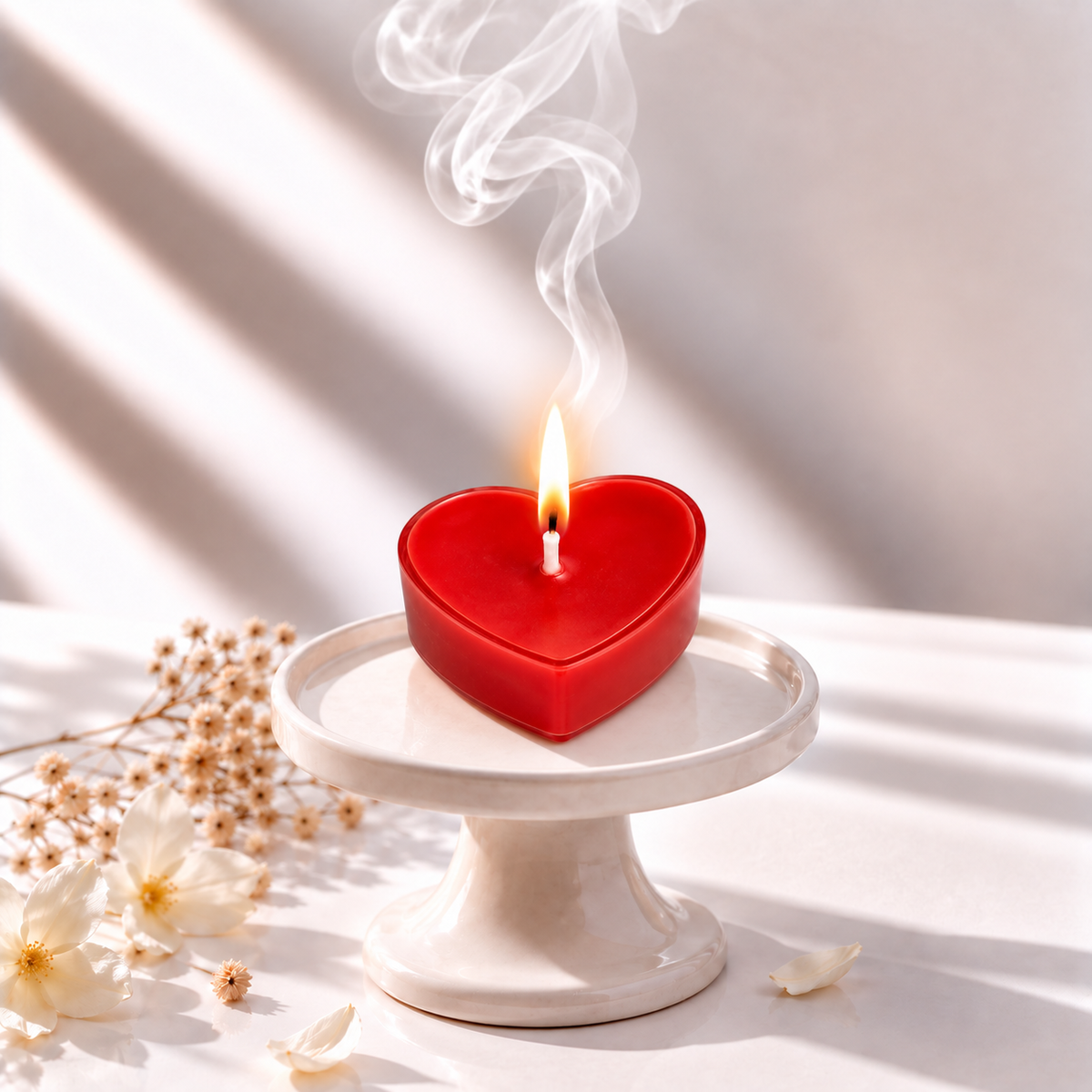 Red Heart Tealight (combo of 4)