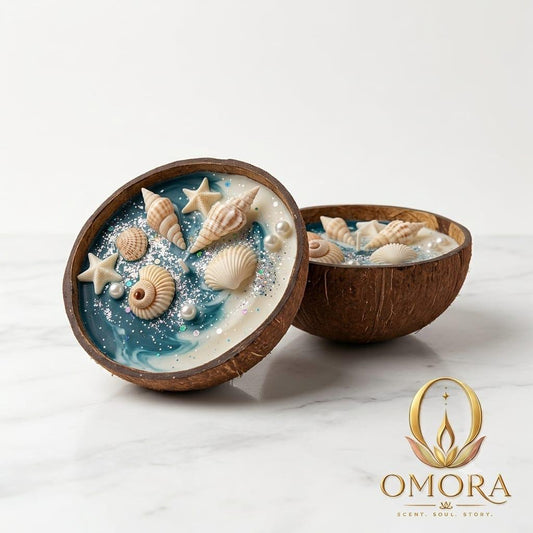 Coconut Shell Sea Candle Pack of 2 - Elevate Every Moment Infographic